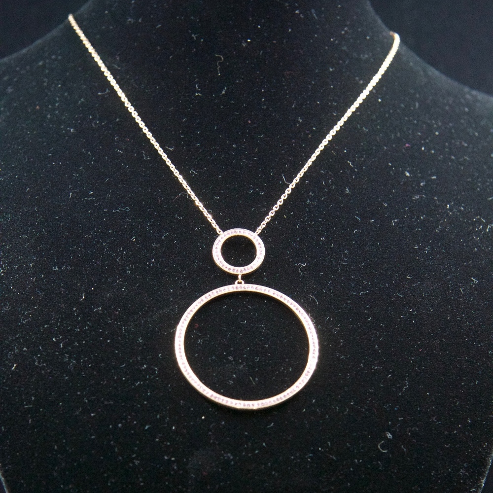 18kt Gold Dipped Swarovski Necklace - image 5